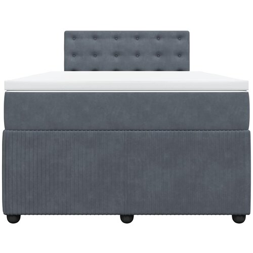 Box spring krevet s madracem tamnosivi 120 x 200 cm bar&amp;scaron;unasti Slike