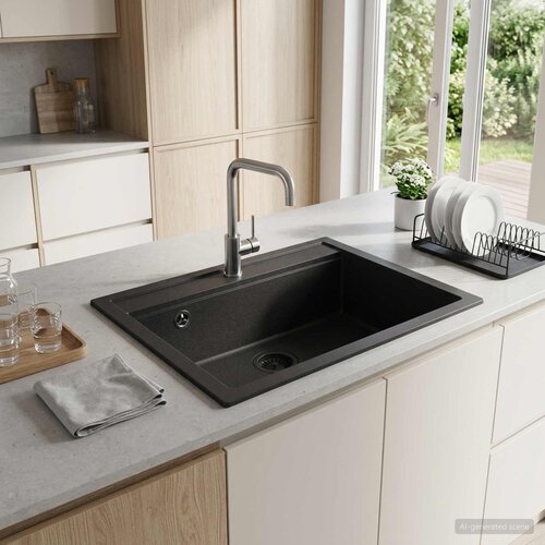  Kuhinjski sudoper s jednim koritom Granit 60 x 51 x 30,5 cm Cijene