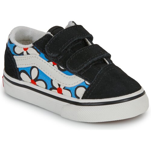 Vans Old Skool V PAINTED FLORAL Bright Azure Crna Slike