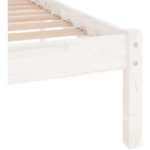 VidaXL okvir za krevet od masivne borovine bijeli 200 x 200 cm Slike