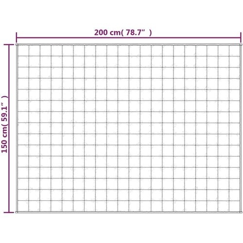 VidaXL Te&amp;scaron;ka deka svijetla krem 150x200 cm 7 kg od tkanine Slike
