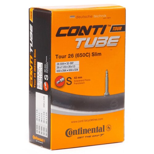  ZRAČNICA Continental 26X1-1/8 / 26X1.3 (28-559/32-597), 650C, FV 42MM, TOUR SLIM Slike