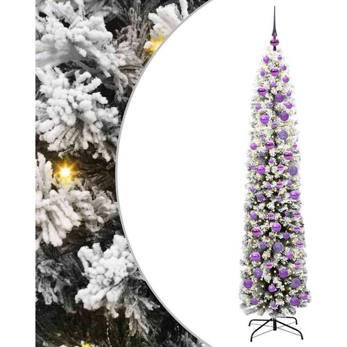VidaXL Umjetno božićno drvce Zelena 180 cm PVC i čelik i plastika Slike
