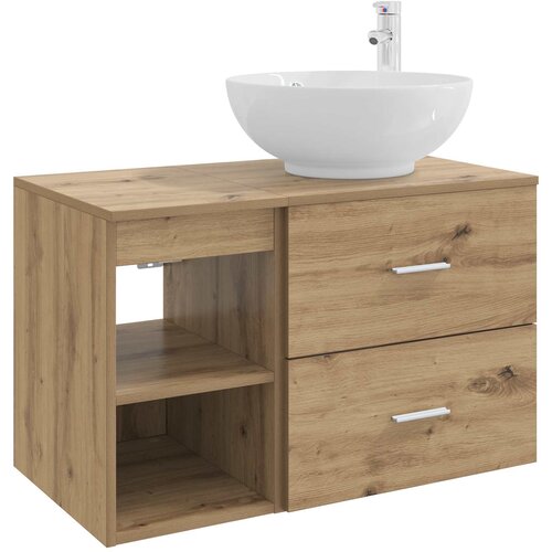 vidaXL Komplet pohištva za kopalnico 2 pcs Artisan hrast, (5000245616) Cene