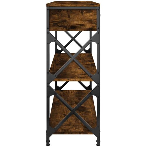  Konzolni stol boja hrasta 100x28x75 cm od konstruiranog drva Slike