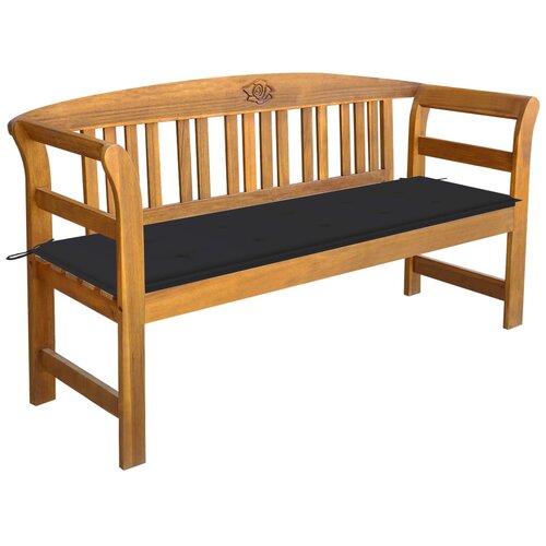 The Living Store Vrtna klop z blazino 157 cm trden akacijev les - Vrtna Klop, (21472912) Slike