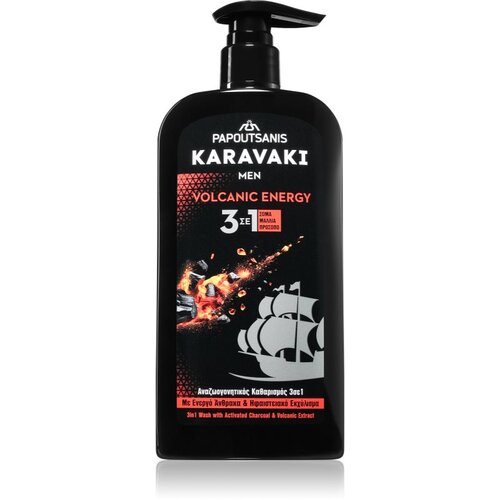 PAPOUTSANIS Karavaki Volcanic Energy čistilni gel 3 v 1 550 ml Slike