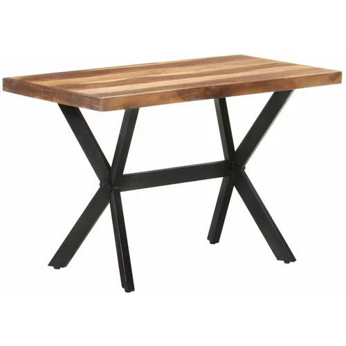  Jedilna miza 120x60x75 cm trden les z medenim zaključkom, (20713857)