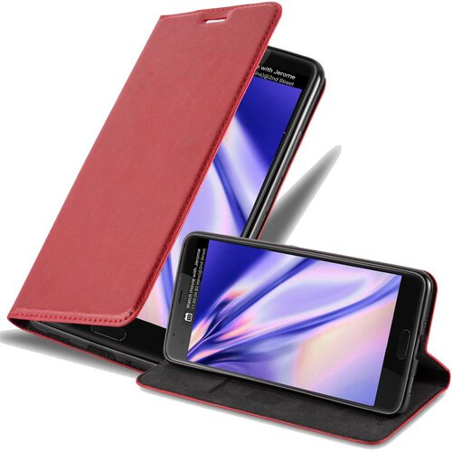 Cadorabo Ohi&scaron;je, združljivo z HTC U ULTRA v rdeče jabolko - Za&scaron;čitni ovitek z magnetnim zapiranjem, stoječo funkcijo in režo za kartice, (20558366) Cene