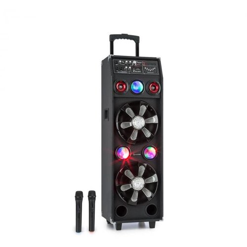 Auna DisGo Box 2100, PA sistem, 100 W RMS, BT, SD, LED diode, USB, akumulator, črna barva Cene