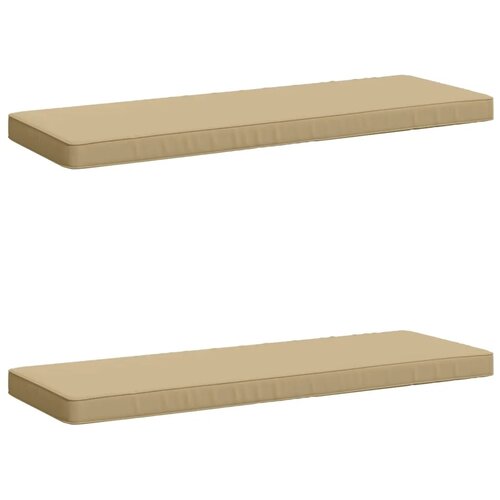  Jastučići za klupe - 2 dijela VUGHT 2 kom. 100% poliester Bež - Bež (poliester) 120 x 40 cm 2 Cijene