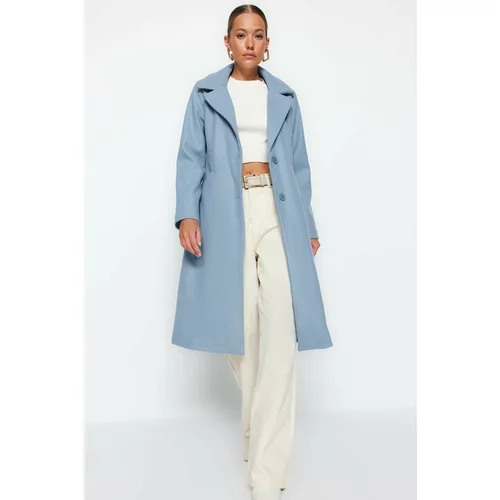 Trendyol Long Blue Cachet Coat
