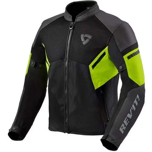 Rev'it! Jacket GT-R Air 3 Black/Neon Yellow L Tekstilna jakna