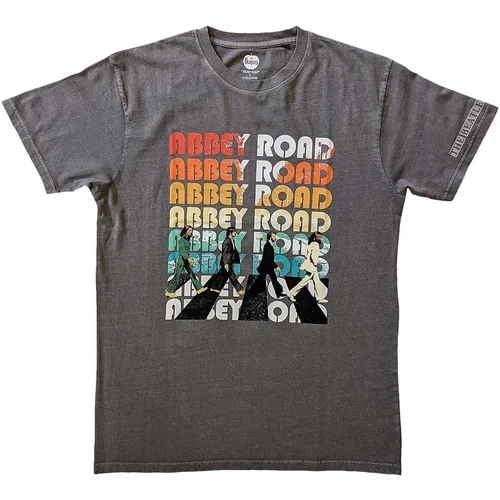 The Beatles Košulja Abbey Stacked Unisex Charcoal Grey M