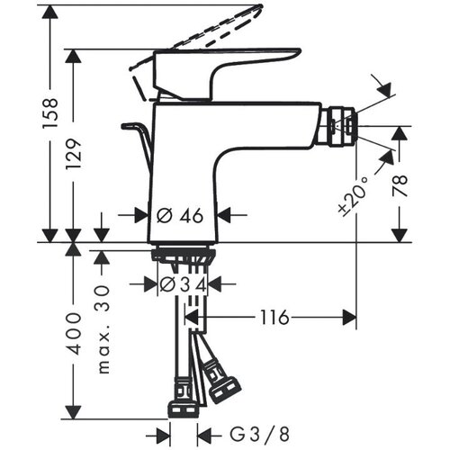 Hansgrohe 71720990 Talis E armatura za bide Cene