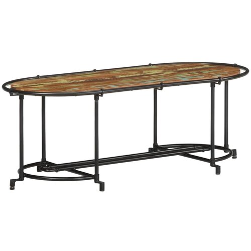  Stolić za kavu 110x55x40 cm od masivnog obnovljenog drva Slike