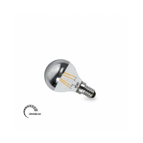  LED SIJALICA FILAMENT DIM G45 4W E14 2700K 470lm TOP SILVER Cene
