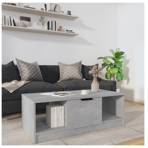 Stolić za kavu boja betona 102x50x36 cm konstruirano drvo Cijene