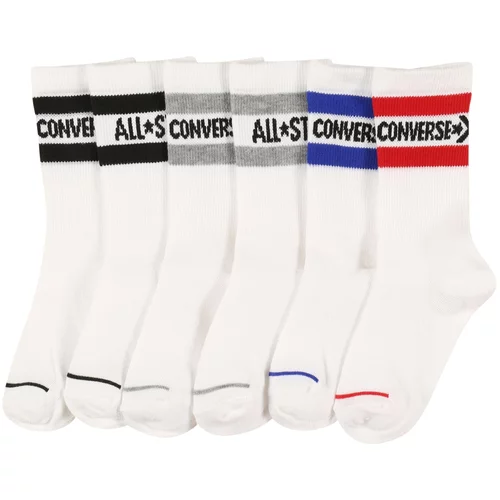 Converse Čarape plava / siva / crvena / bijela