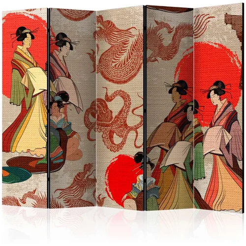  Paravan u 5 dijelova - Geishas II [Room Dividers] 225x172