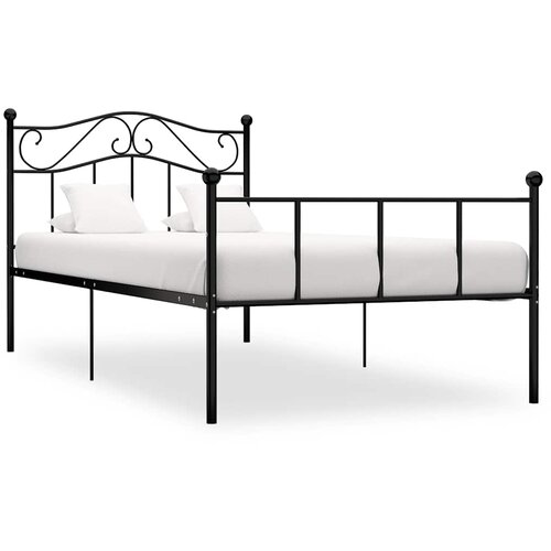  Okvir za krevet crni metalni 100 x 200 cm Cijene