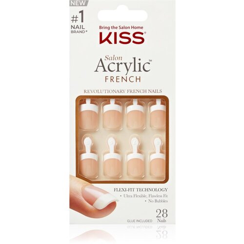 Kiss Acrylic French Kit Umjetni nokti 28 kom Slike