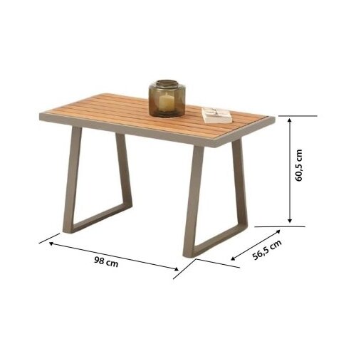 Hanah home parma beige garden lounge set Slike