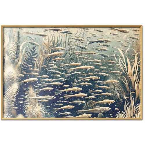  Plakat - Oceanic Nature 30x21 Zlatni okvir Slike