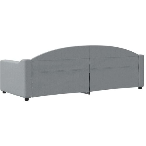 VidaXL dnevni krevet svjetlosivi 80 x 200 cm od tkanine Slike