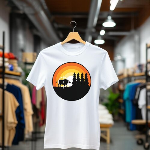 CAMISETA Majica sa štampanim printom Cam 443, Ženska, Bela Cene
