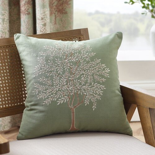 Catherine Lansfield Bombažna okrasna blazina 45x45 cm Woodland Trees Embroidered &amp;ndash; Slike