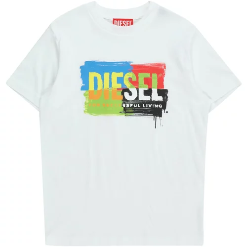 Diesel Majica modra / rumena / črna / bela
