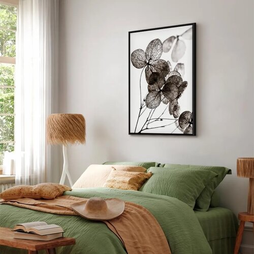  Slika - Transparent Clover (1 Part) Vertical 40x60 U crnom drvenom okviru Slike