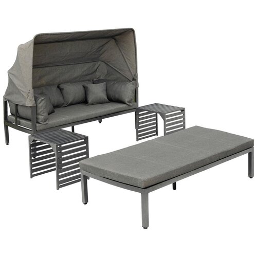 Gardenson lounge garnitura argos, antracit Cene
