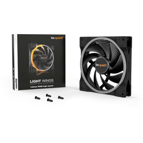 Be Quiet! LIGHT WINGS (BL075) 140 mm 4-pin ARGB PWM ventilator Cene