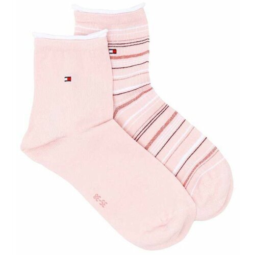 Tommy Hilfiger 2Pack roze ženske čarape HT07012-27304 004 Slike