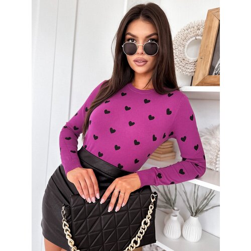 DStreet Sweter damski FREYJA fioletowy Cene