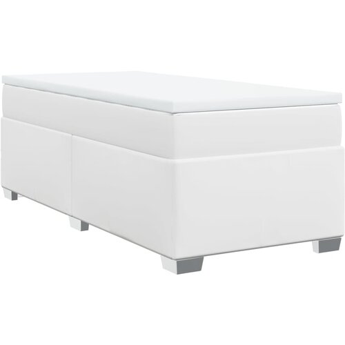 Maison Chic Box spring postelja - Vzmetna postelja z vzmetnico bela 90x200 cm umetno usnje SL4834, (21903892) Slike