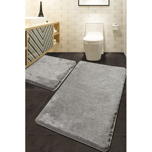Aberto Design Set od 2 kupaonska tepiha siva Cene