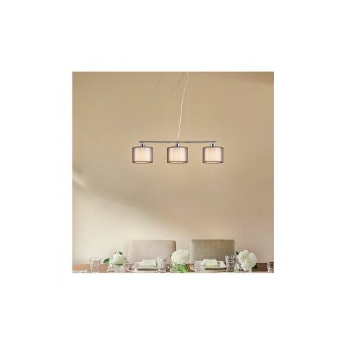 Rabalux anastasia visilica E27 3x60W hrom/braon moderna rasveta Slike