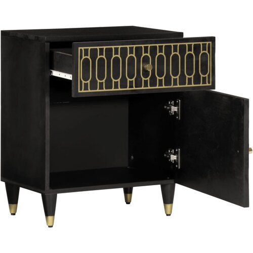 Maison Chic Nočna omarica - Nočna miza 50x33x60 cm trden mangov les, (21687905) Slike