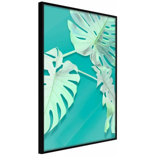  Poster - Teal Monstera 30x45