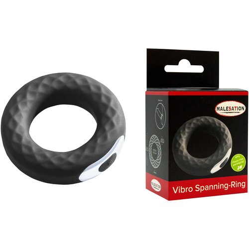 Malesation Vibro Spanning Ring Black Cene