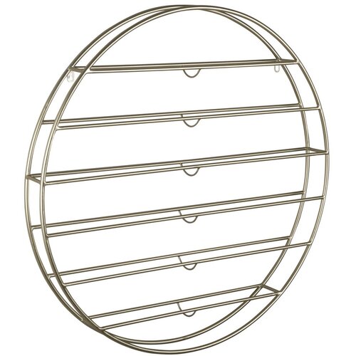 PT LIVING Stensko kovinsko držalo za vino v zlati barvi &amp;scaron;tevilo steklenic 12 80x80x9 cm Redondo &amp;ndash; Slike