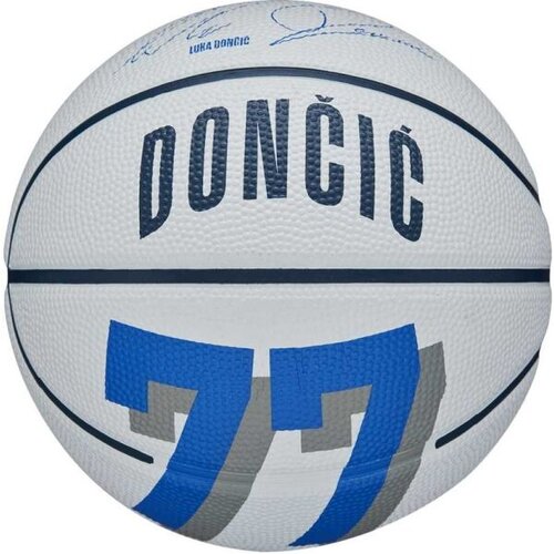 Wilson NBA PLAYER ICON MINI BSKT LUKA 3 Mini lopta za ko&amp;scaron;arku, bijela, veličina Slike
