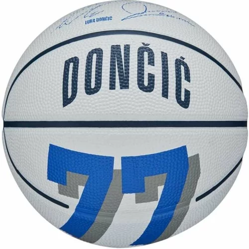 Wilson NBA PLAYER ICON MINI BSKT LUKA 3 Mini lopta za košarku, bijela, veličina