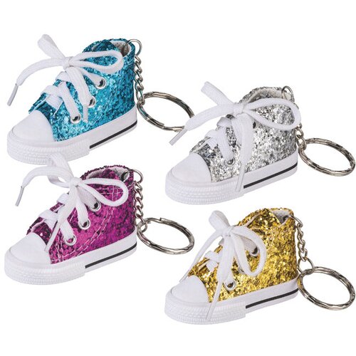  Privjesak za ključeve glitter tenisica brunnen 10-27309 04 sortirano Slike