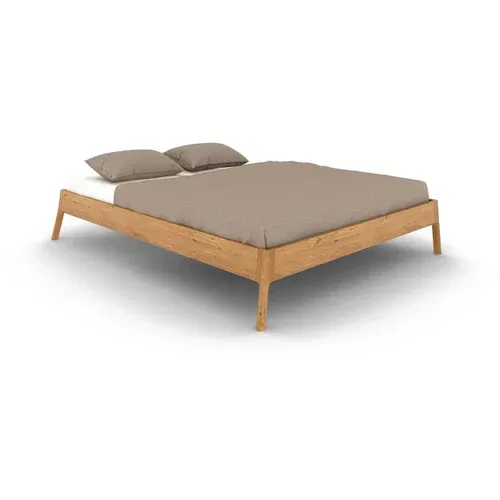 The Beds Bračni krevet od punog hrasta 180x200 cm u prirodnoj boji Twig –