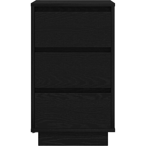  Noćni ormarić s LED svjetlima crni 38x34x65 cm Slike