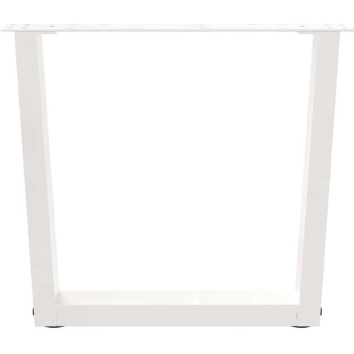  Noge za blagovaonski stol V-oblika 2 kom bijele 50x(42-43 3)cm Slike